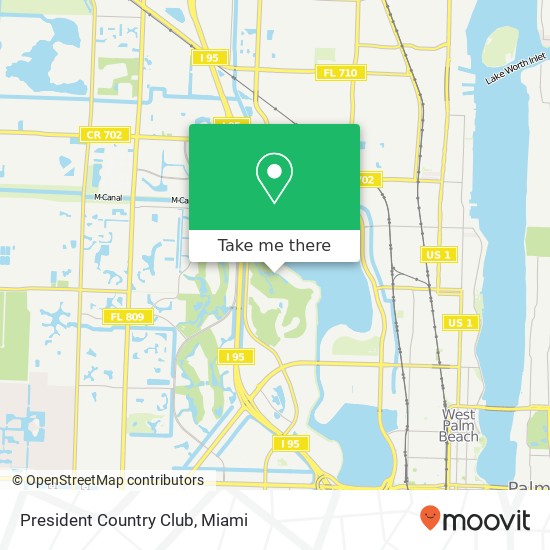 President Country Club map