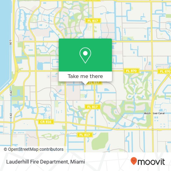 Lauderhill Fire Department map