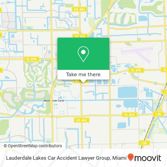 Lauderdale Lakes Car Accident Lawyer Group map