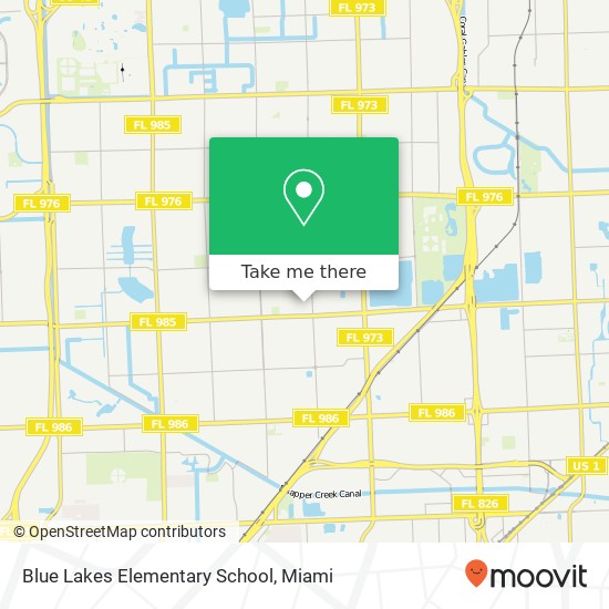 Blue Lakes Elementary School map