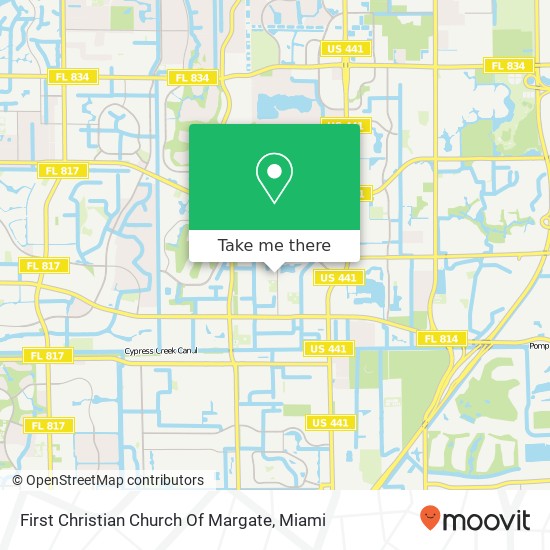 First Christian Church Of Margate map