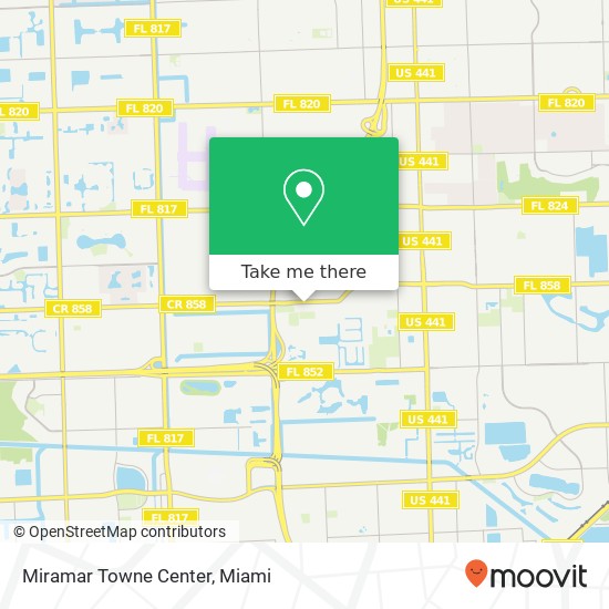 Miramar Towne Center map
