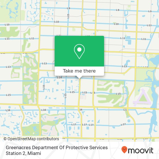 Mapa de Greenacres Department Of Protective Services Station 2