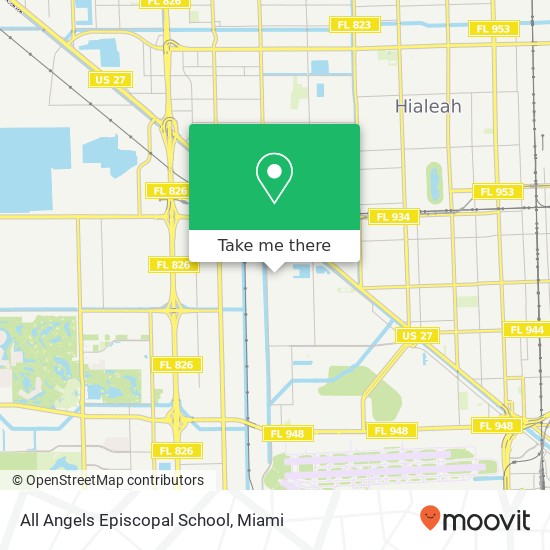 All Angels Episcopal School map