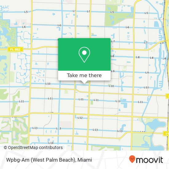 Wpbg-Am (West Palm Beach) map