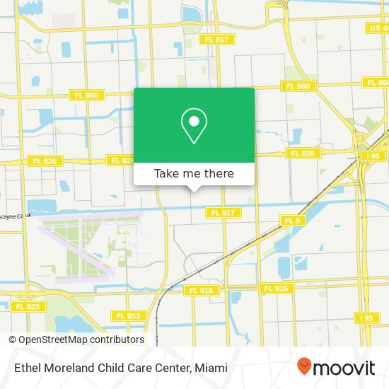 Mapa de Ethel Moreland Child Care Center