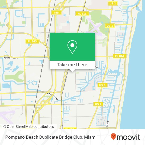 Mapa de Pompano Beach Duplicate Bridge Club