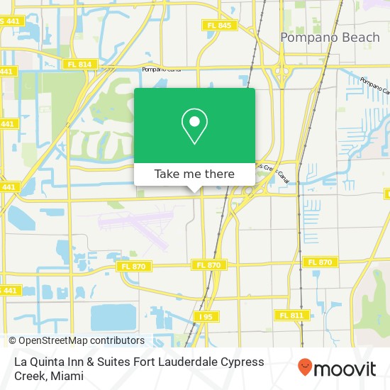 La Quinta Inn & Suites Fort Lauderdale Cypress Creek map