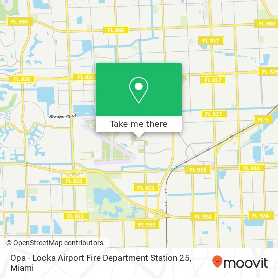 Opa - Locka Airport Fire Department Station 25 map
