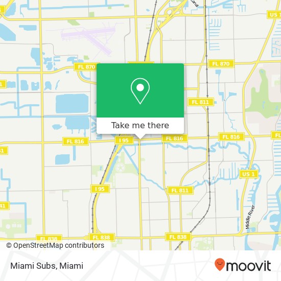 Miami Subs map