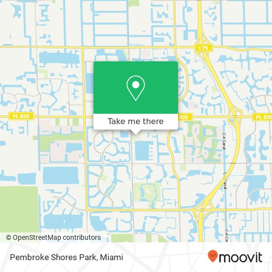 Pembroke Shores Park map