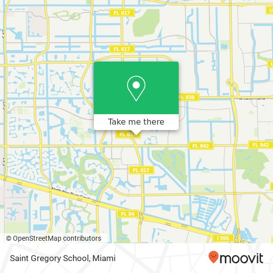 Saint Gregory School map