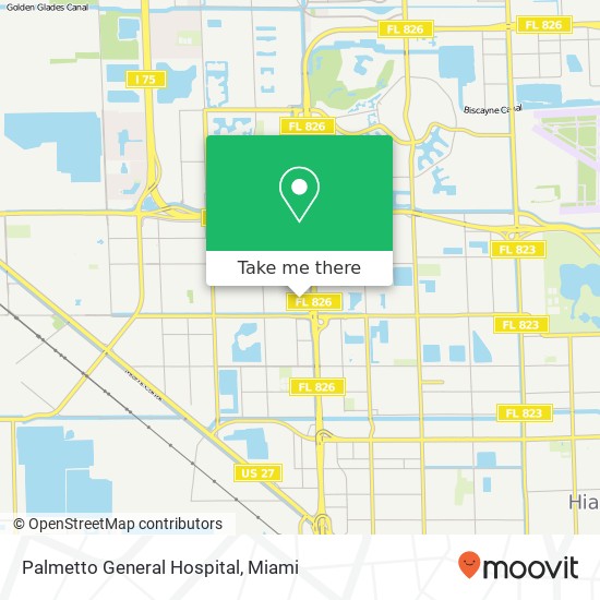 Palmetto General Hospital map