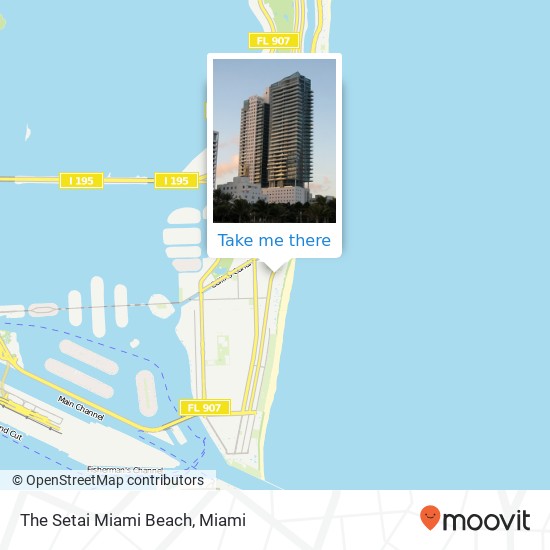 The Setai Miami Beach map