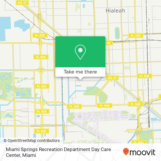 Mapa de Miami Springs Recreation Department Day Care Center