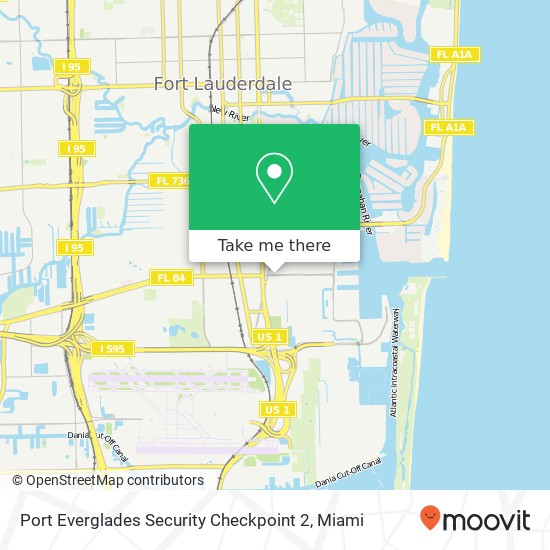 Port Everglades Security Checkpoint 2 map