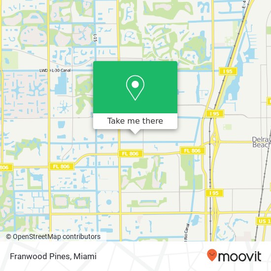 Franwood Pines map