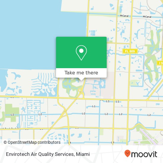 Envirotech Air Quality Services map