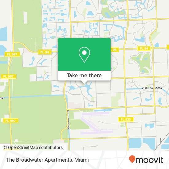 The Broadwater Apartments map