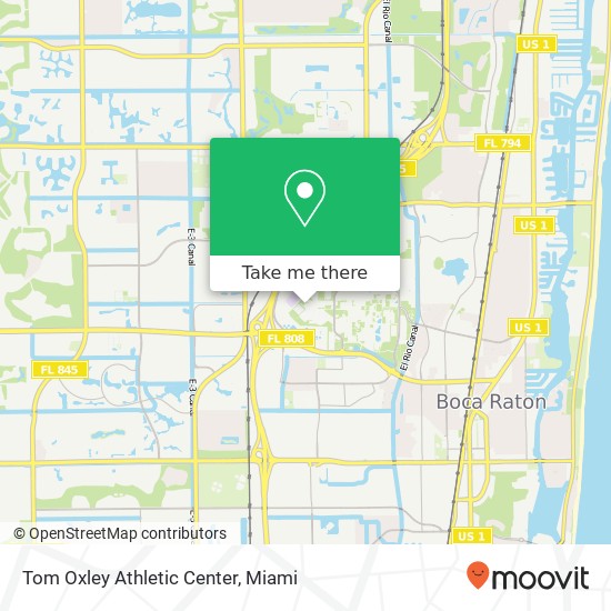 Tom Oxley Athletic Center map