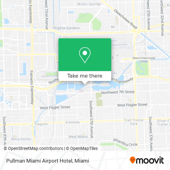 Pullman Miami Airport Hotel map