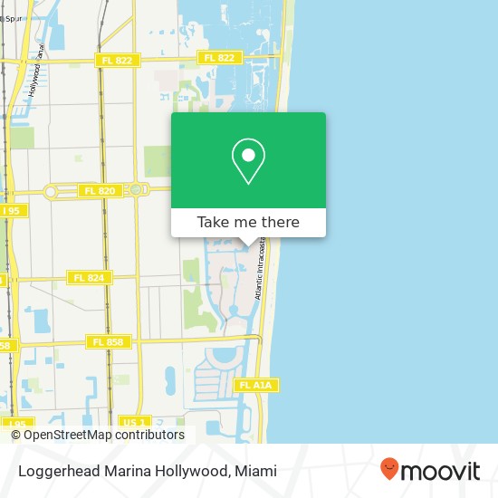 Mapa de Loggerhead Marina Hollywood