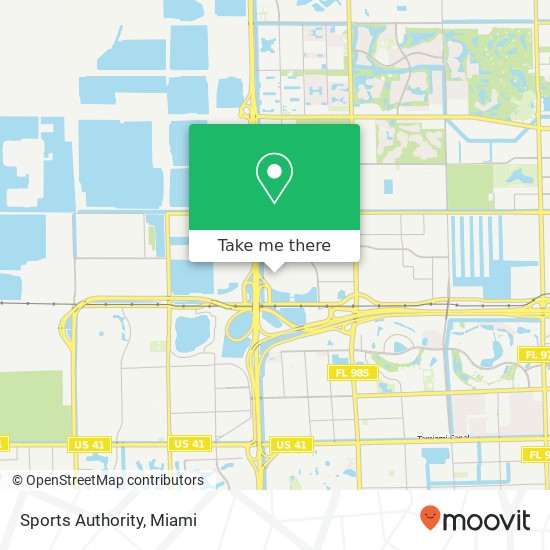 Sports Authority map