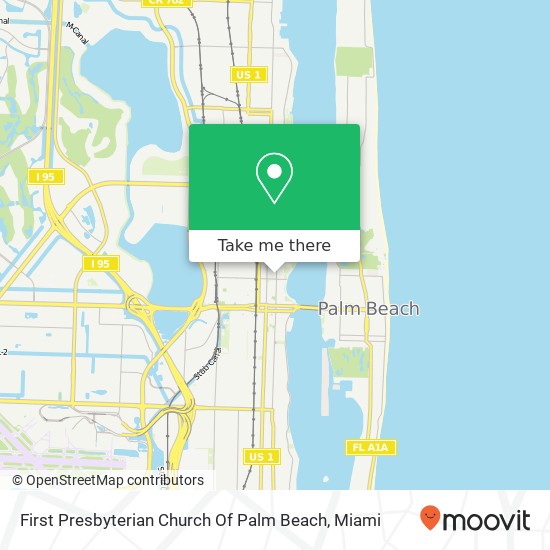 First Presbyterian Church Of Palm Beach map