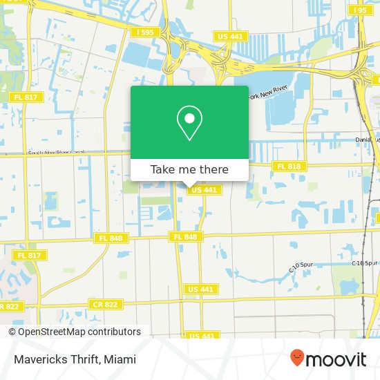 Mavericks Thrift map