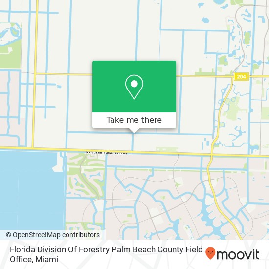 Mapa de Florida Division Of Forestry Palm Beach County Field Office