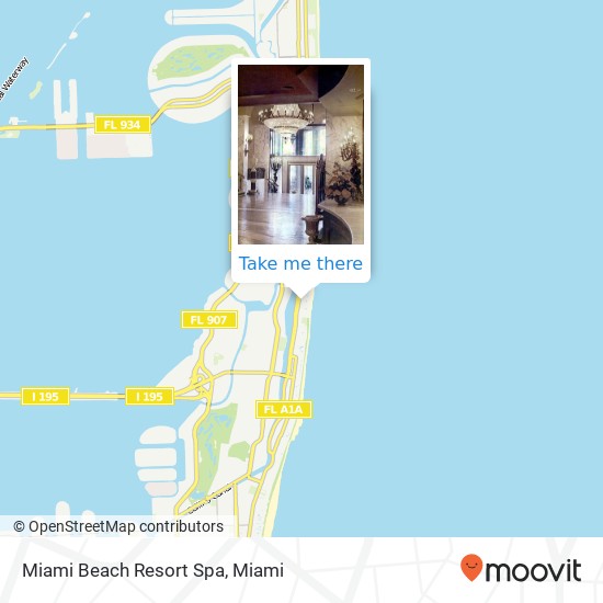 Mapa de Miami Beach Resort Spa