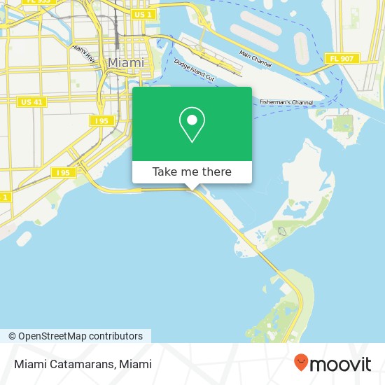 Mapa de Miami Catamarans