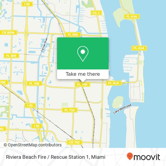 Mapa de Riviera Beach Fire / Rescue Station 1