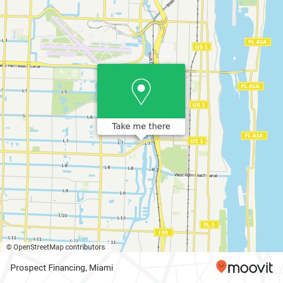 Prospect Financing map