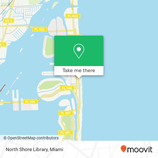 Mapa de North Shore Library