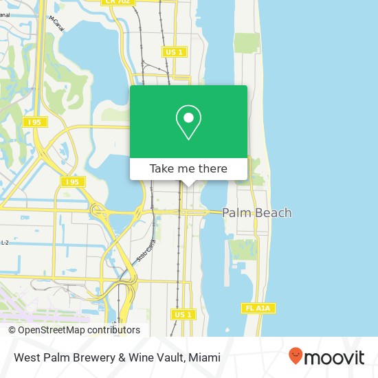 Mapa de West Palm Brewery & Wine Vault