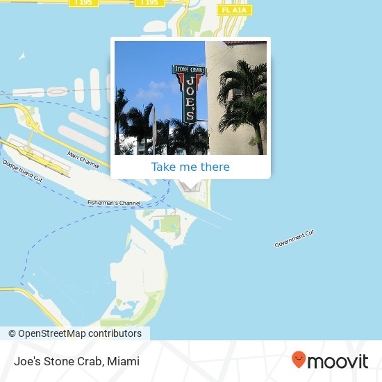 Joe's Stone Crab map