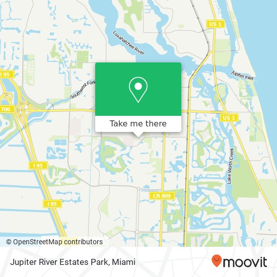 Mapa de Jupiter River Estates Park