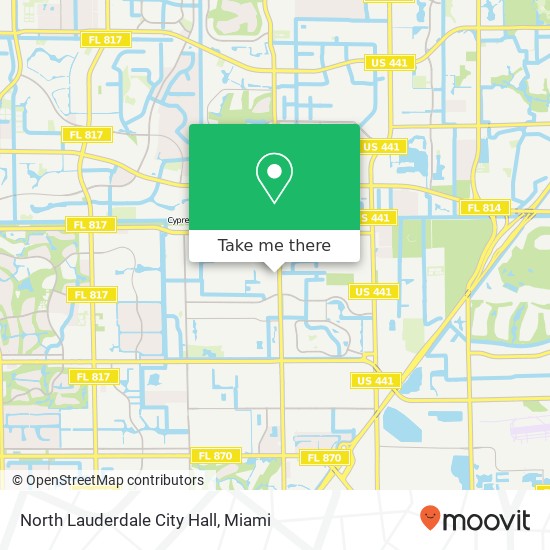 North Lauderdale City Hall map