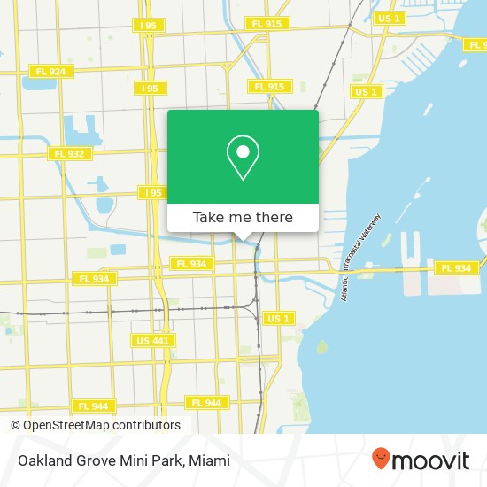 Mapa de Oakland Grove Mini Park