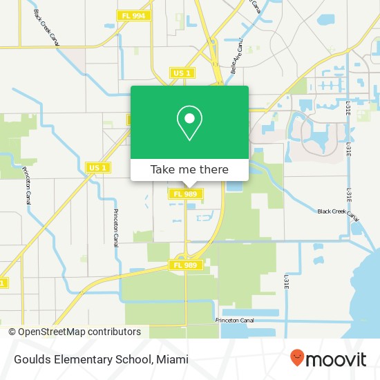 Mapa de Goulds Elementary School