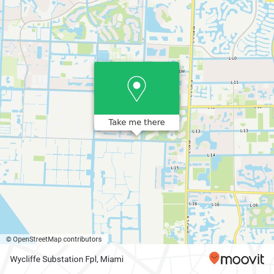 Mapa de Wycliffe Substation Fpl
