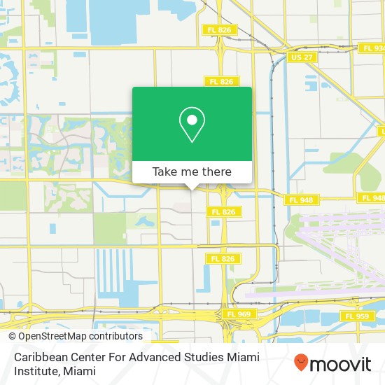 Mapa de Caribbean Center For Advanced Studies Miami Institute