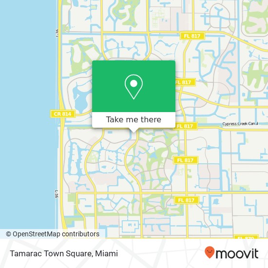 Tamarac Town Square map