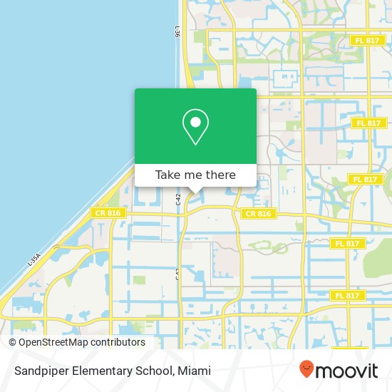 Mapa de Sandpiper Elementary School