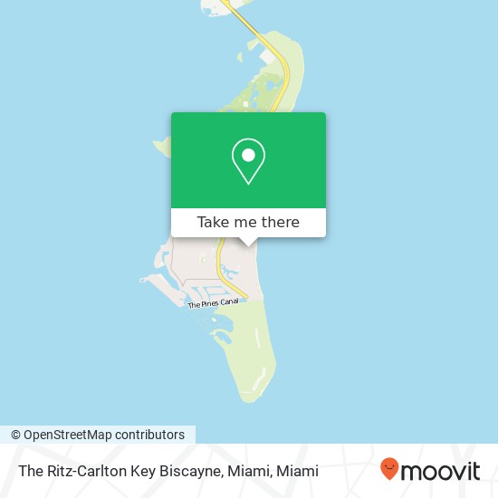 Mapa de The Ritz-Carlton Key Biscayne, Miami