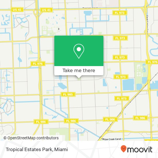 Tropical Estates Park map