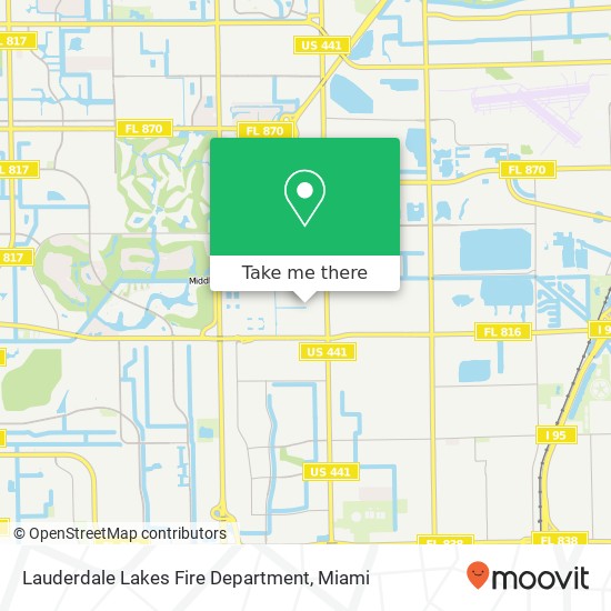 Lauderdale Lakes Fire Department map