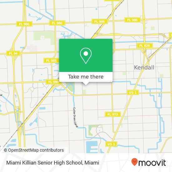 Miami Killian Senior High School map