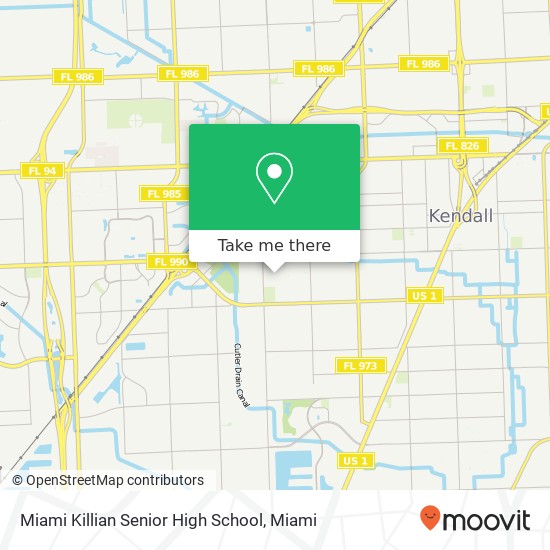 Mapa de Miami Killian Senior High School